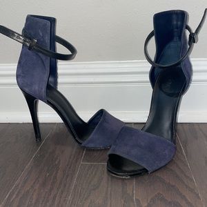 VINCE navy suede heels